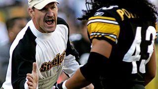 Steelers' Super Bowl Winning Coach Bill Cowher Knew Real Football According To Jim Harbaugh (Steelers News). Photo by Jason Cohn / Reuters / Newscom